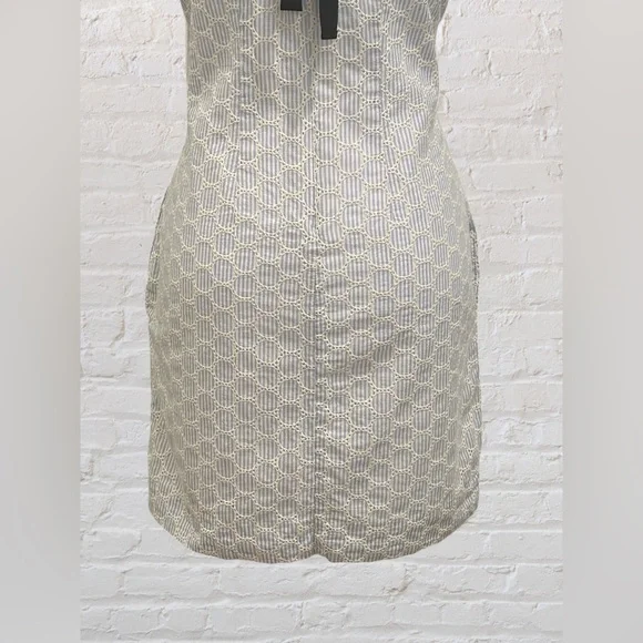 J. Crew Sear Sucker and Eyelet Shift Dress, Size 2 Preppy Nautical Cottagecore - Picture 7 of 9